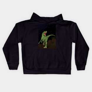 Allosaurus (Prehistoric Night) Kids Hoodie